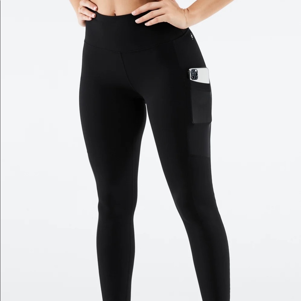 Fabletics High Waisted Black Leggings